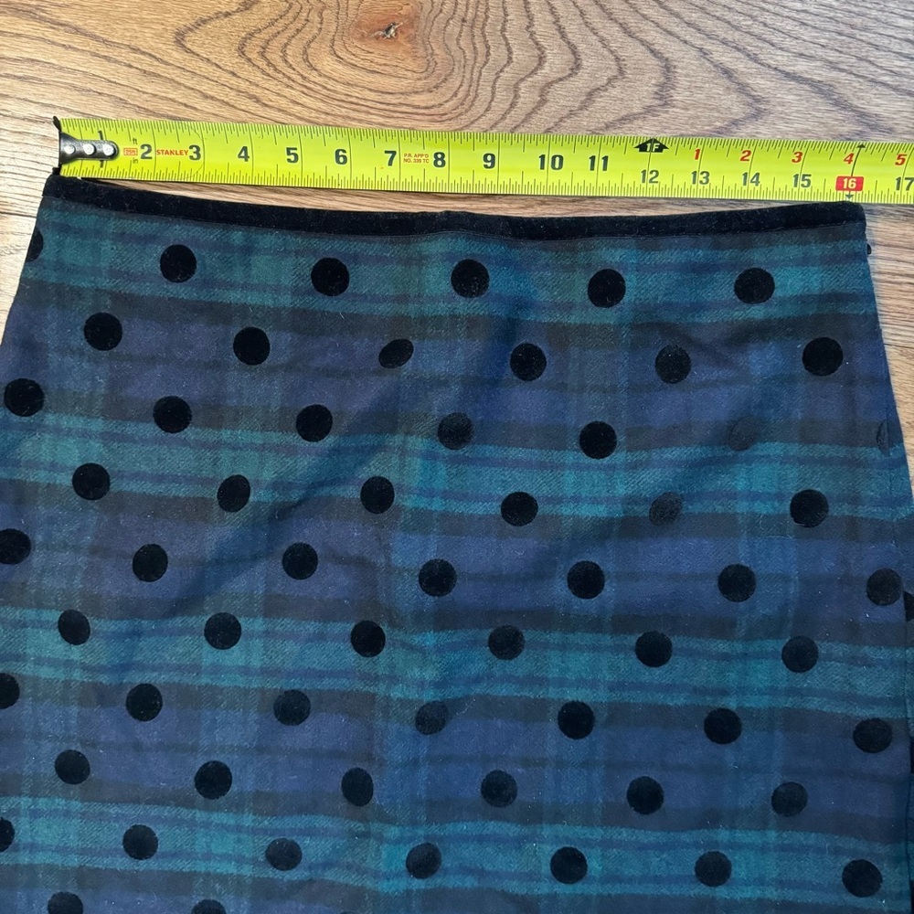 NWT Talbots 12P BLACK WATCH PLAID A-LINE SKIRT Wool blend. - Picture 6 of 9